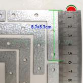 [1 ký] Ke vuông 4 lỗ BẠC - 5.7x5.7cm